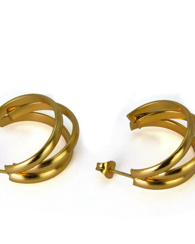 Pendientes Golden Waves