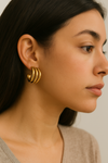 Pendientes Golden Waves